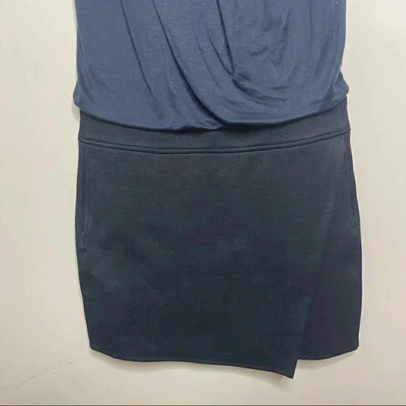 Helmut Lang A-line Mini Celeste Emission Drop Waist Cocktail Dress Size 0 - Picture 3 of 7